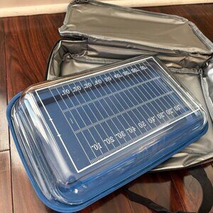🏈NEW Chef’s Counter 3QT Casserole with Lid & Insulated Carry Tote